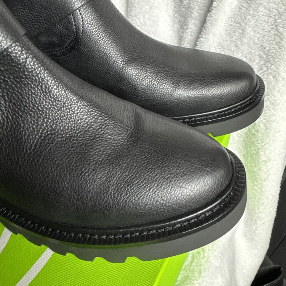 Sam Edelman Kinsley Black Leather Buckle Moto Boots Size 9.5 M NIB NEW - Picture 4 of 7